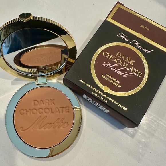 Too Faced Chocolate Soleil Matte Bronzer Full Size 8g / .28oz New In Box - Picture 2 of 5